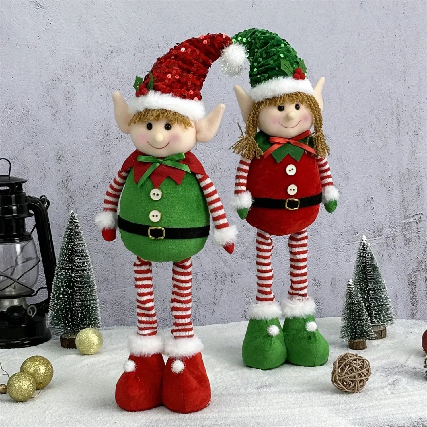 Christmas Hanging Leg Elf Doll Ornament-2