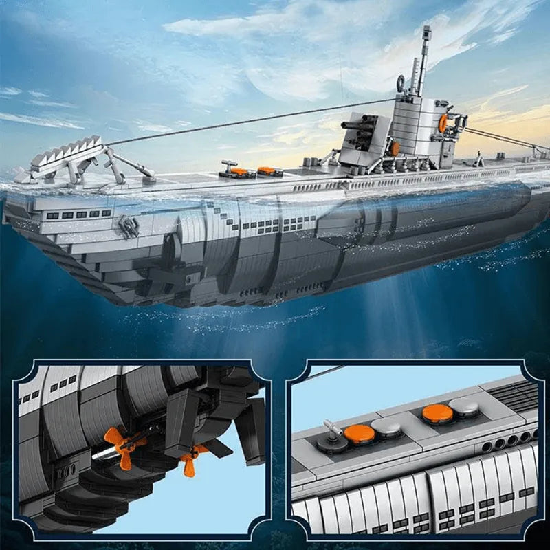 German U Boat 3986pcs-3