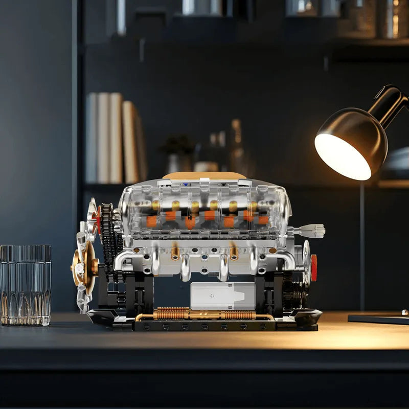 Motorised V8 Engine 691pcs-2