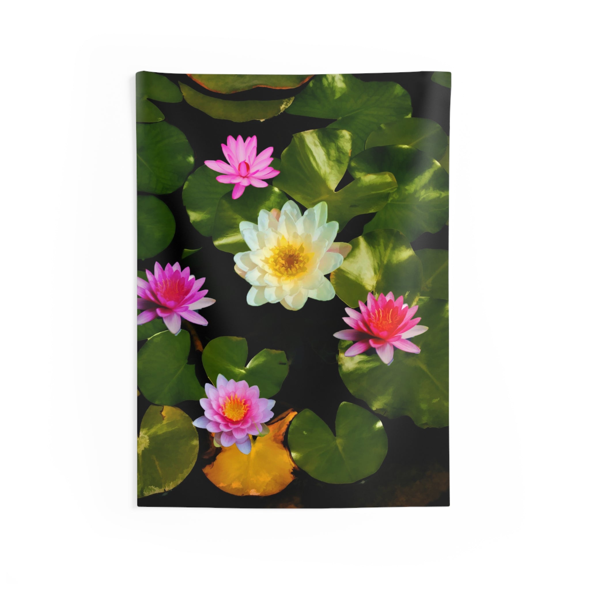 Pink Lily Flower Tapestry-0
