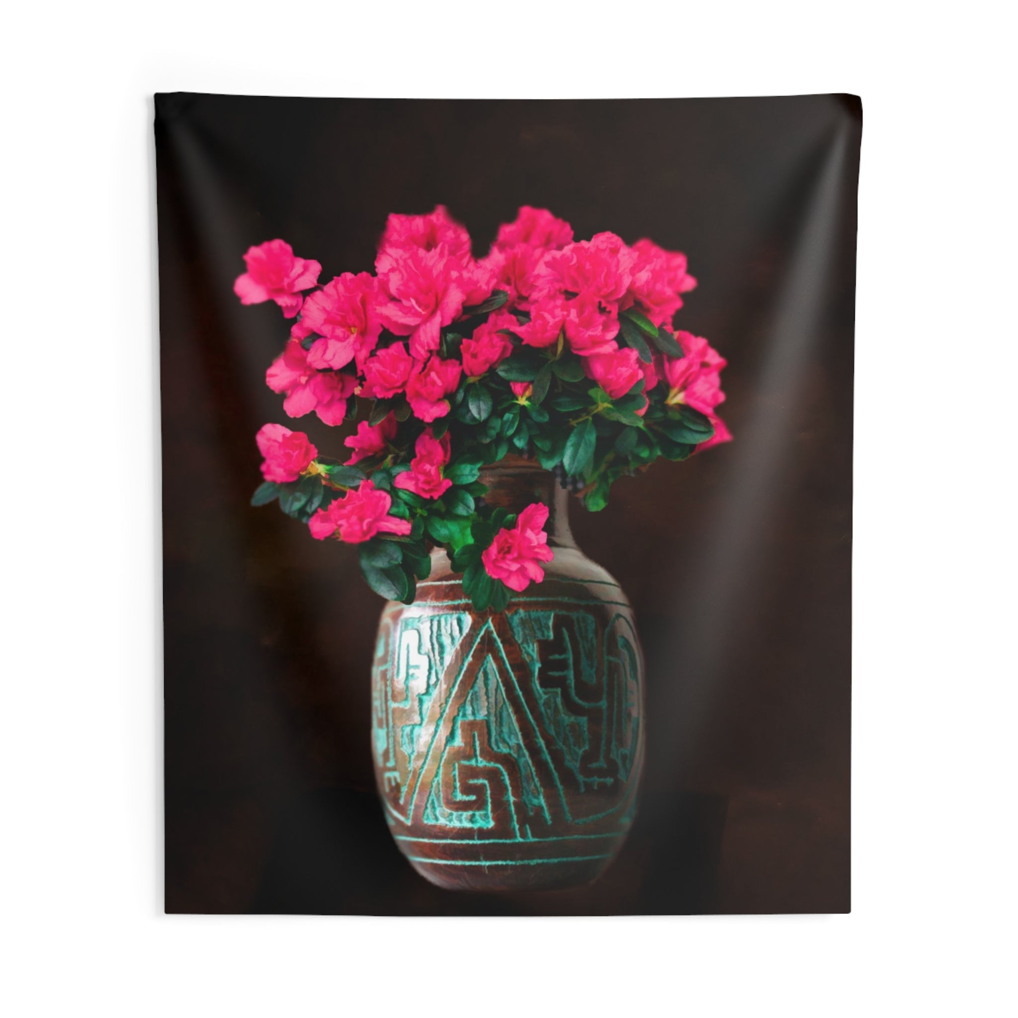 Vintage Vase Flower Tapestry-3