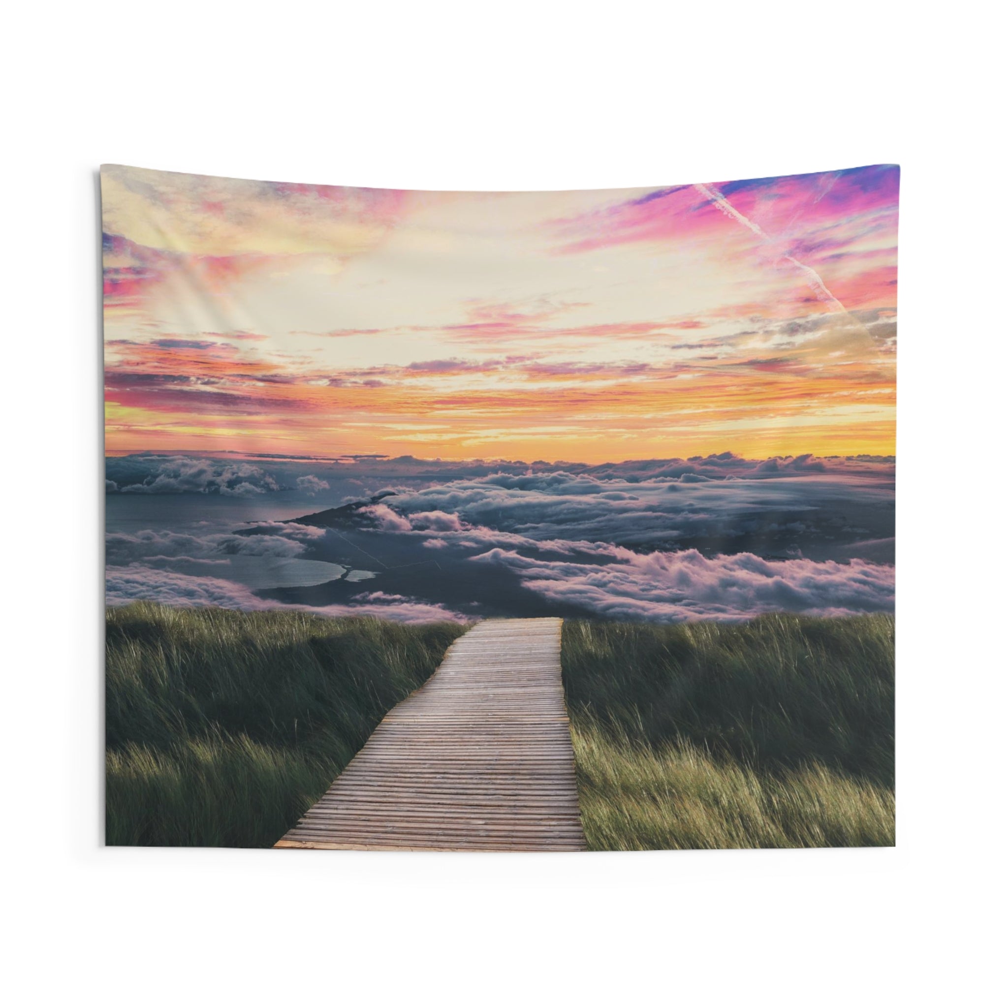 Sunrise Beach Path Tapestry-0