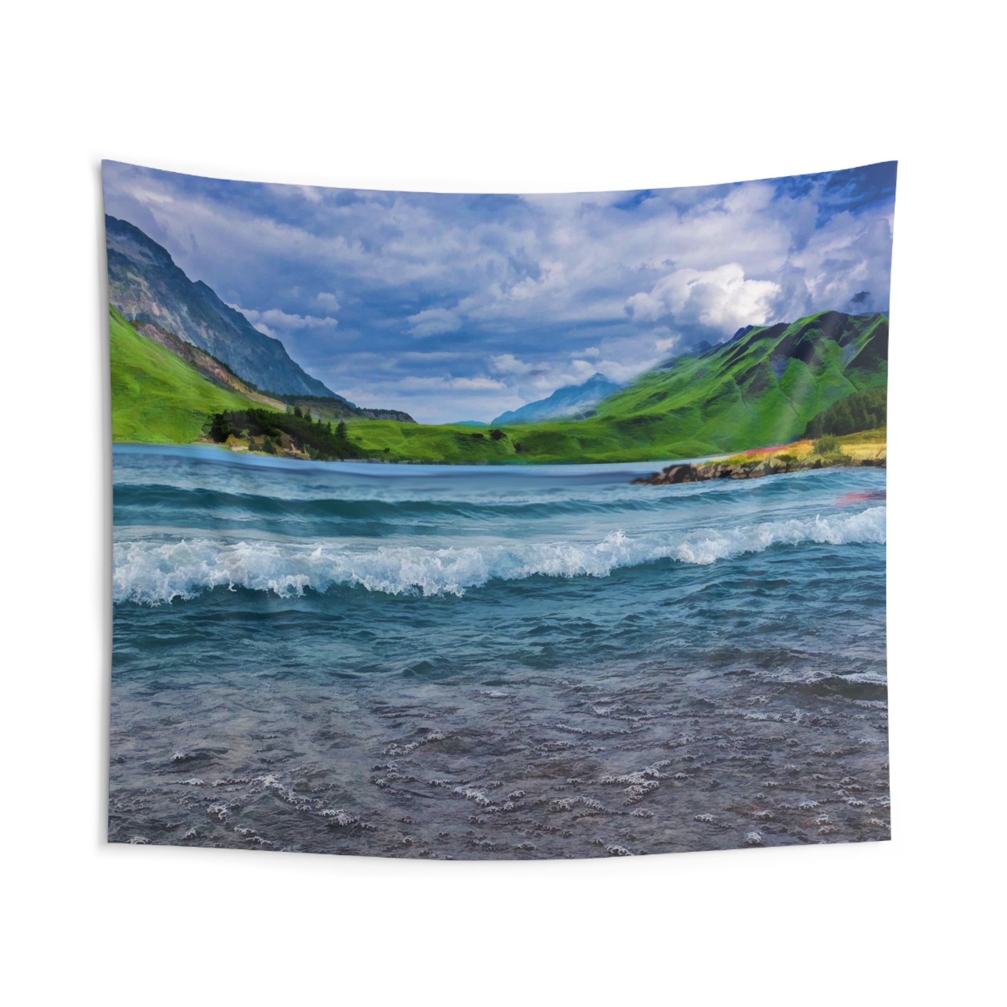 Mountain River Tapestry-1