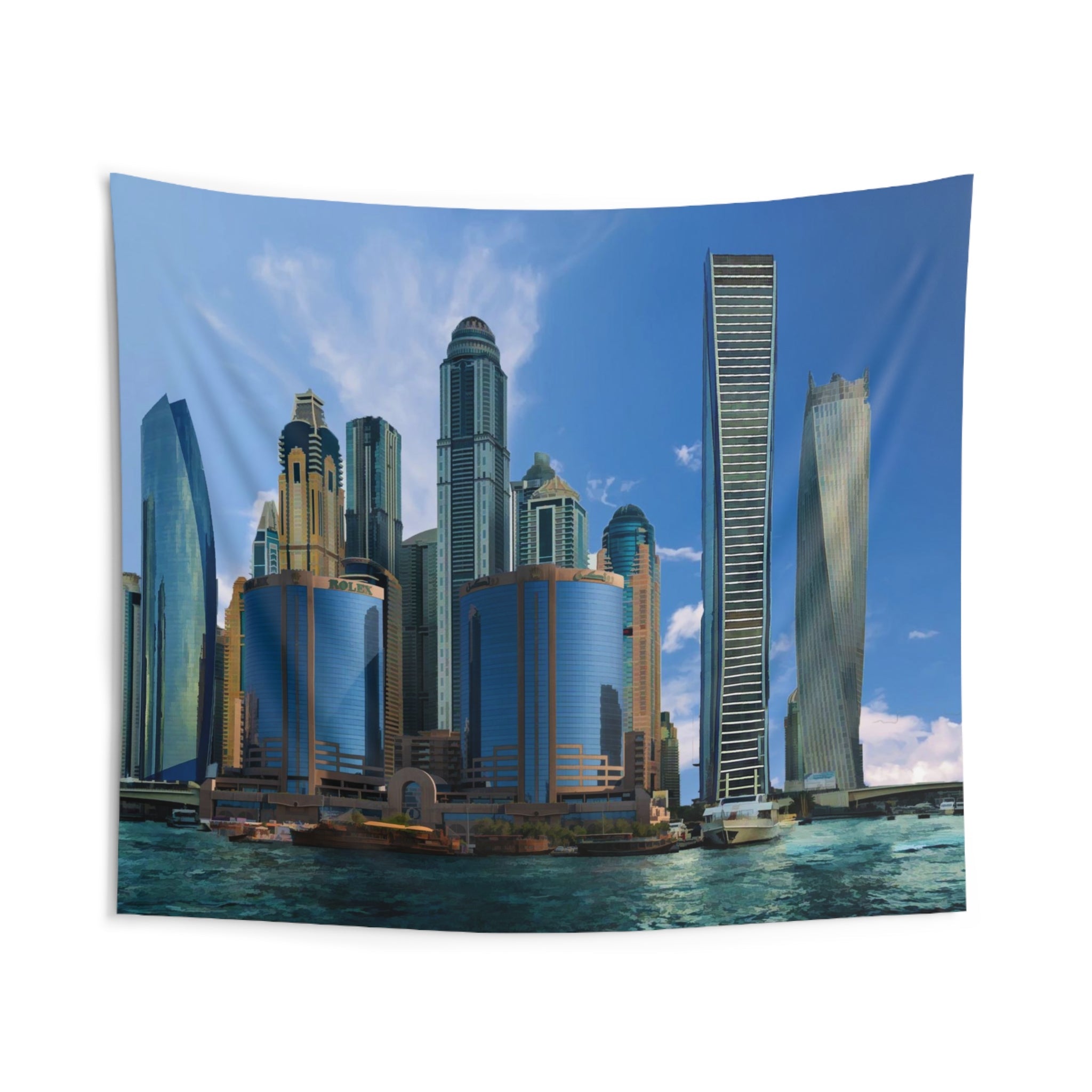 Dubai Skyline Tapestry-1