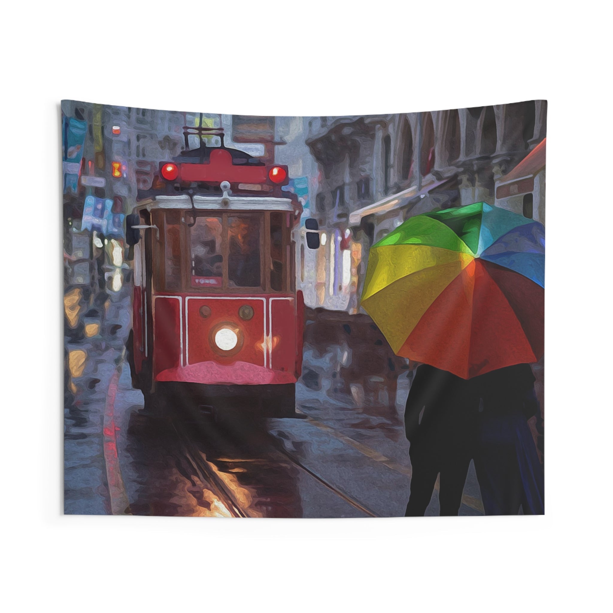 Street Tram Tapestry-0