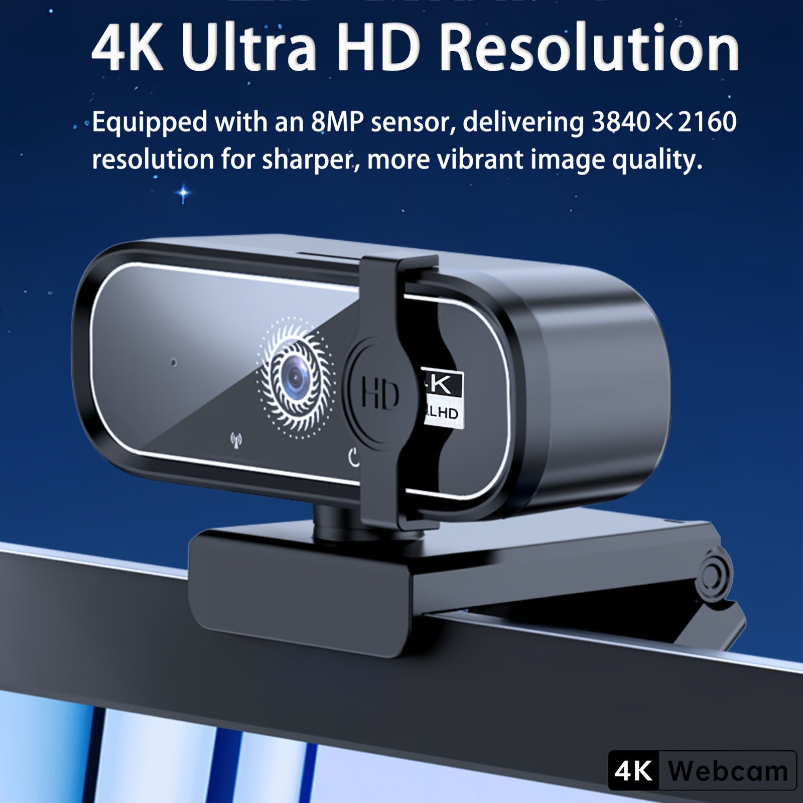 Webcam with Auto-Focus & Privacy (4K Ultra HD USB)-1