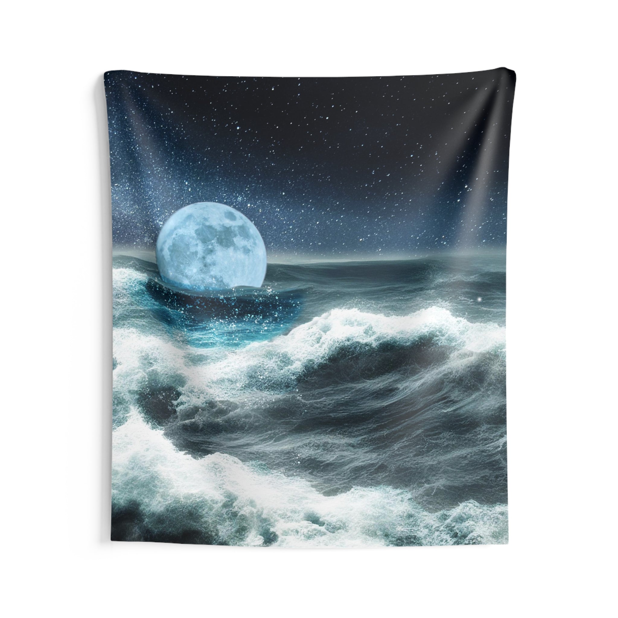 Moon & Sea Storm Tapestry-2