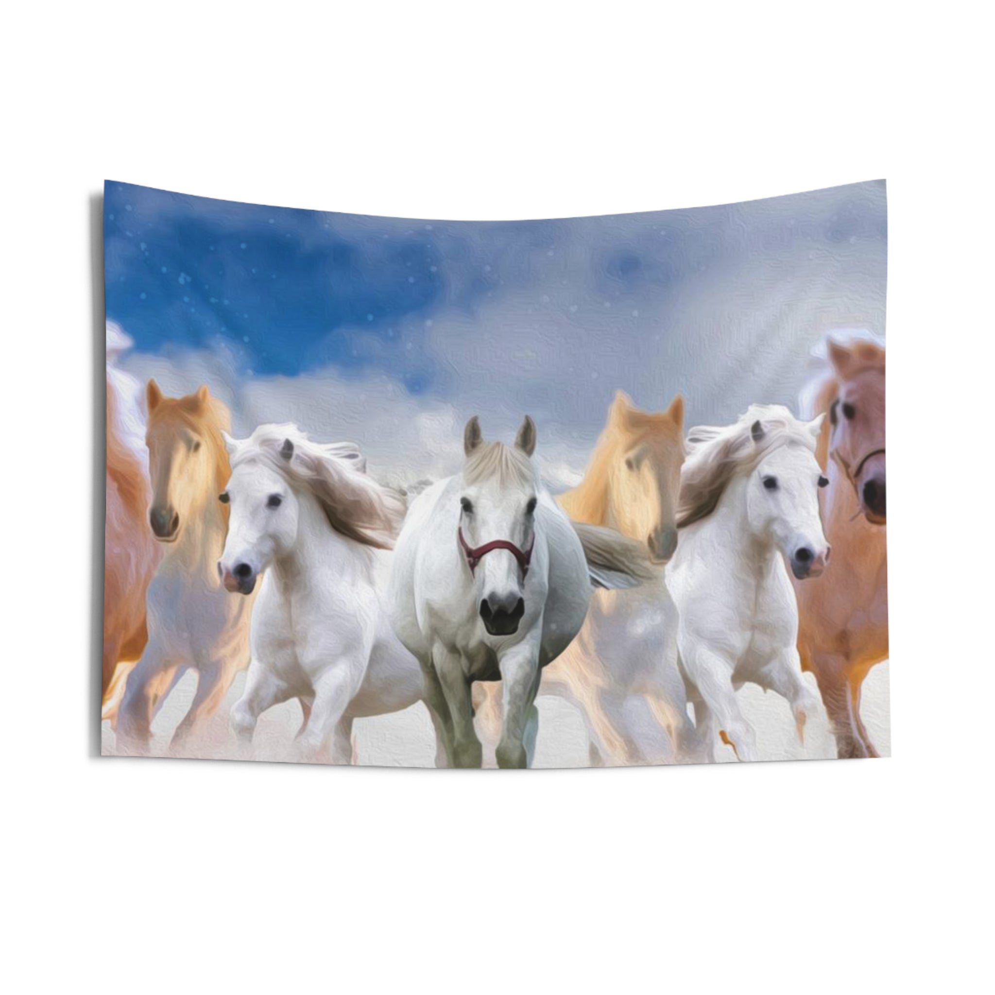 Seven Runing Horses Tapestry-1