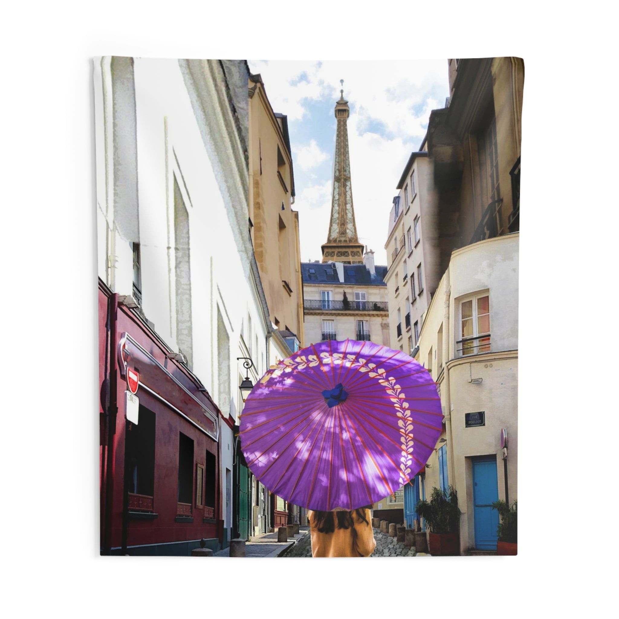 Eiffel Tower Paris street Tapestry-3