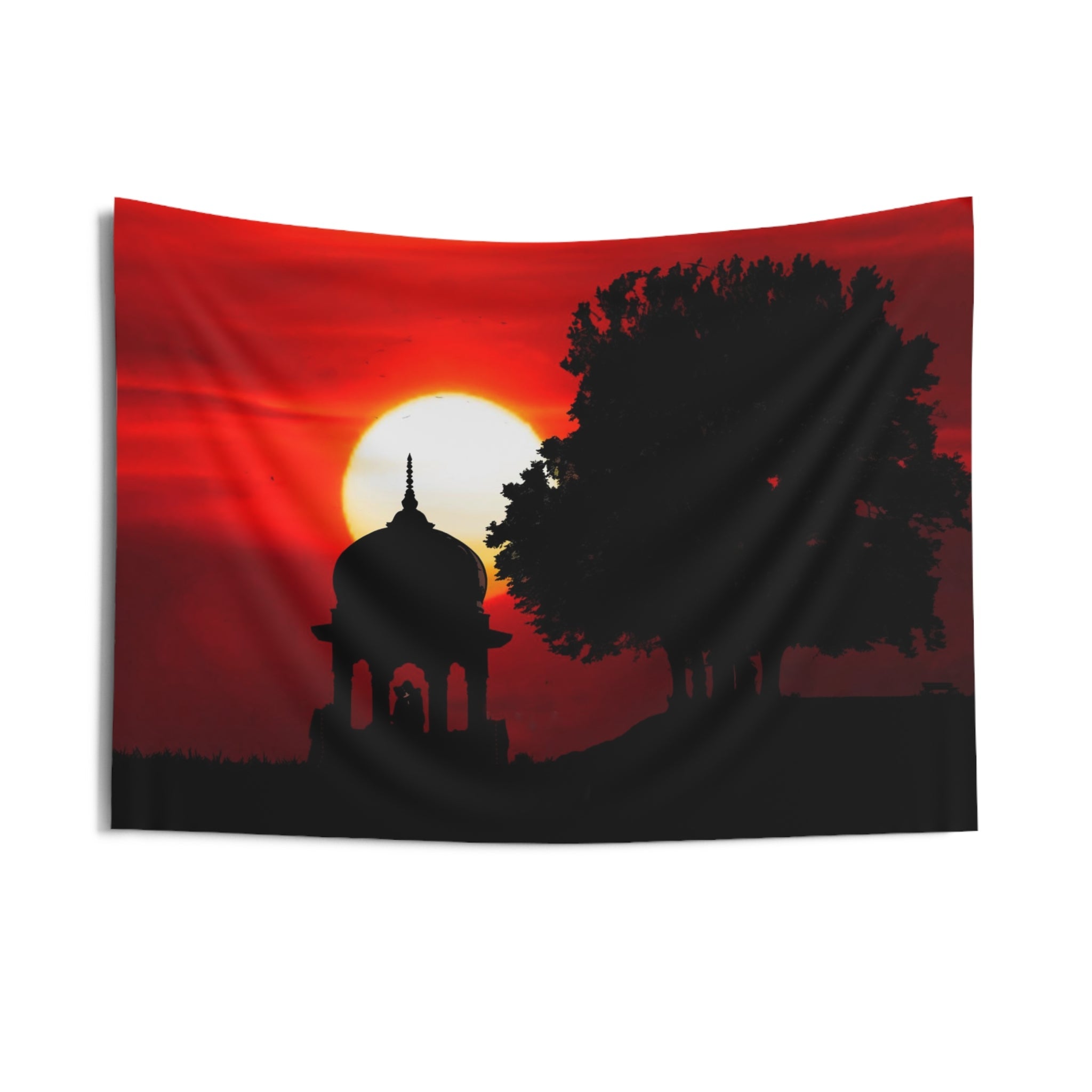 Sunset Red Tapestry-2