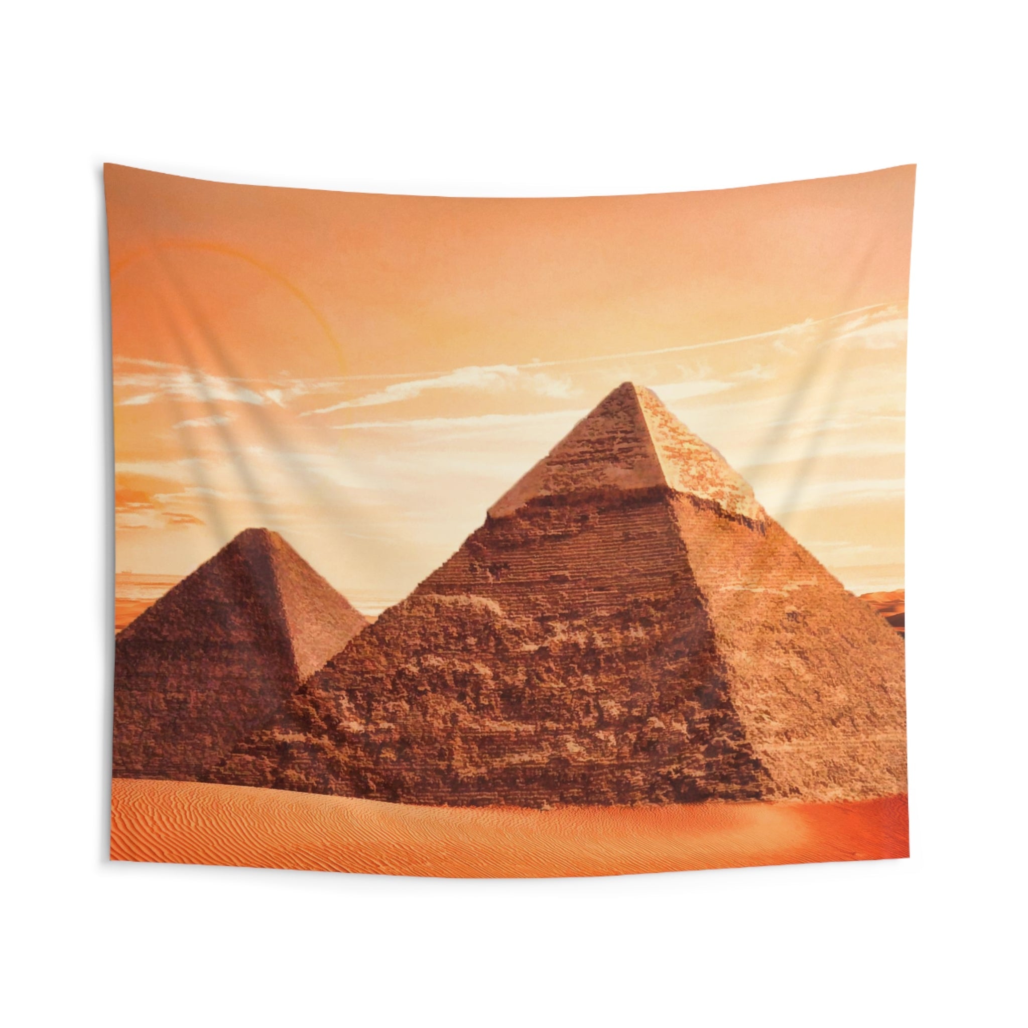 Orange Pyramid Tapestry-1
