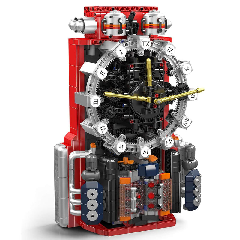 Motorised Cyberpunk Mechanical Clock 1600PCS-1