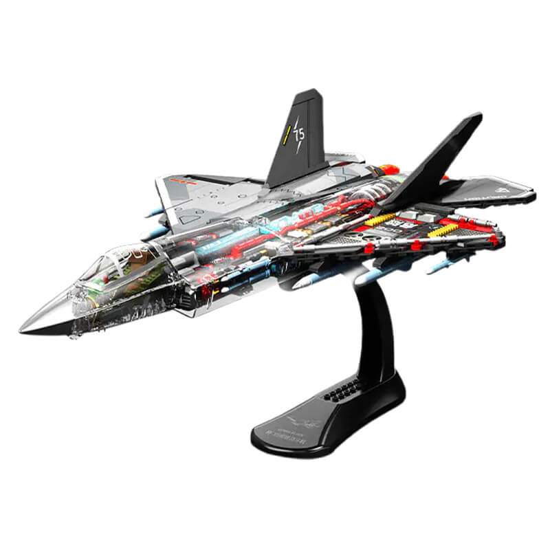Transparent J-35 Tactical Jet 1322Pcs-0