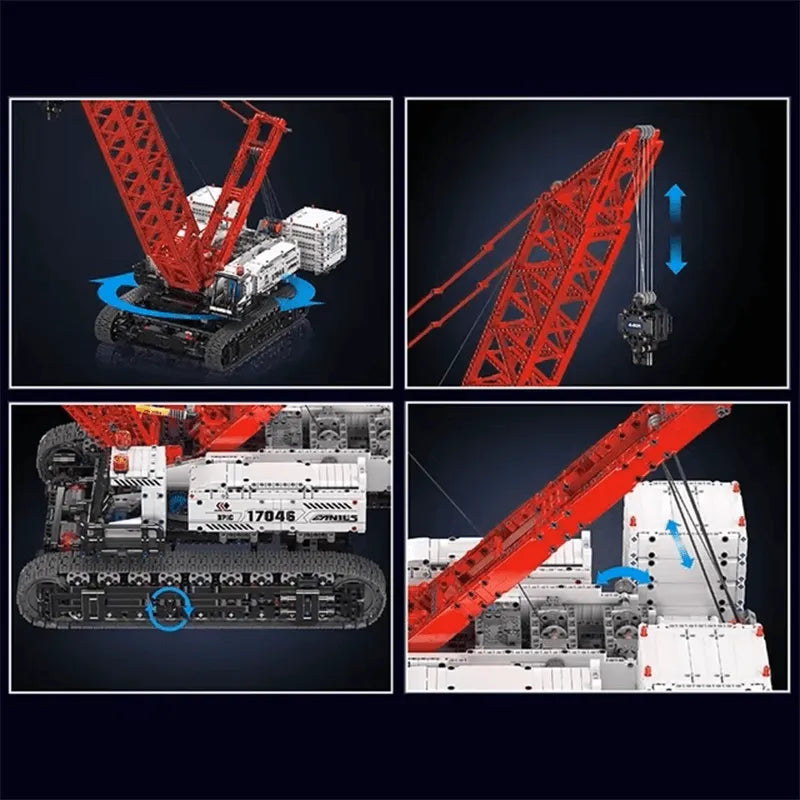 Remote Controlled Dragline Crawler Crane 4493pcs-3