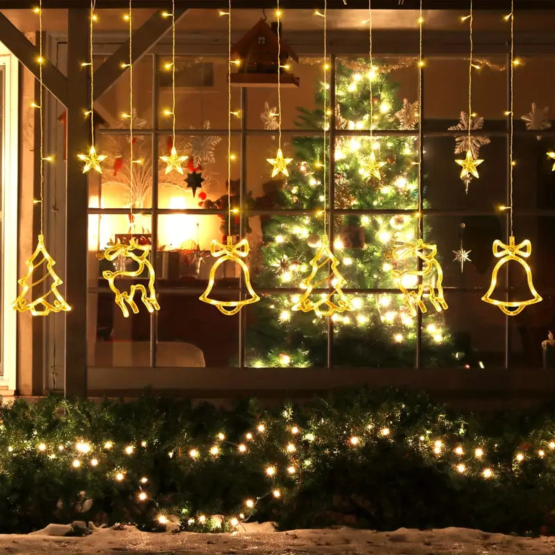 Merry & Bright: Christmas Curtain Illumination-2