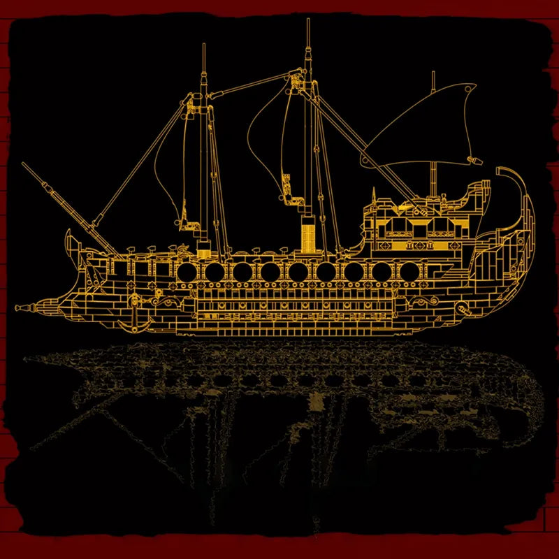 Ancient Viking Warship 2072pcs-3