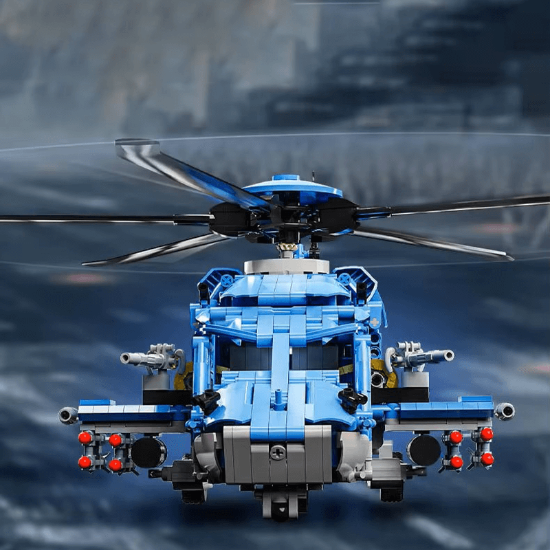 Gunship Helicopter Model Kit 1710 Pcs-3