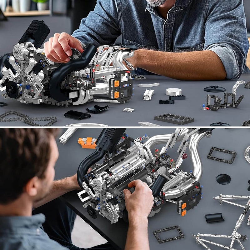 The Ultimate Scandinavian 5L V8 Engine & Gearbox 3191Pcs-3