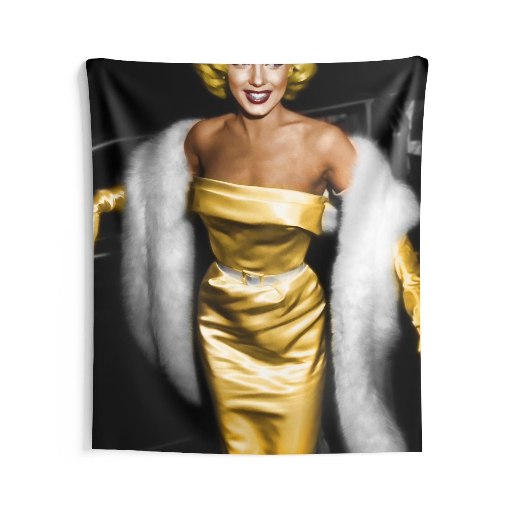 Marilyn In Yellow Dress Tapestry-2