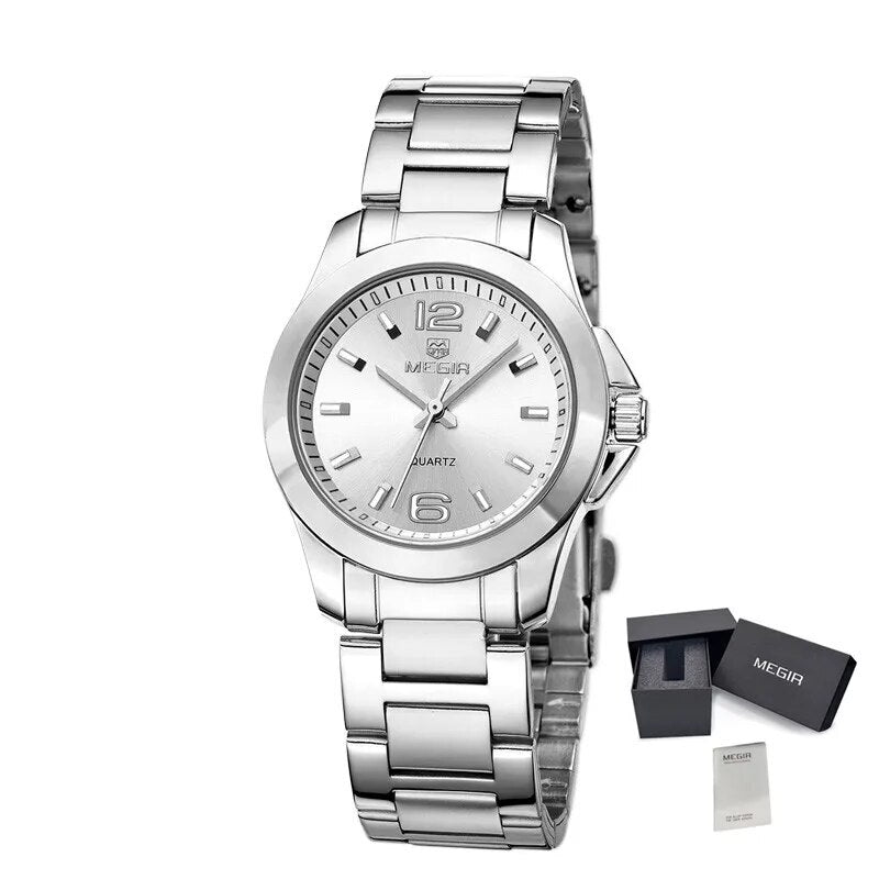 MEGIR Luxury Women Bracelet Watches Top Brand Fashion Ladies Quartz Watch Waterproof Elegant Female Wristwatch Dress Clock 5006L-13