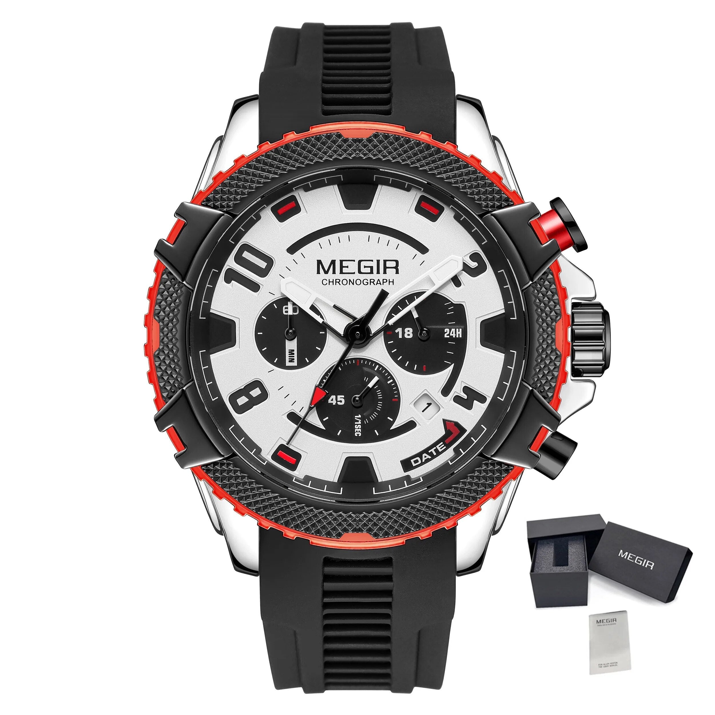 MEGIR Luxury Men's Watches Fashion Sport Quartz Watch Waterproof Date Chronograph Military Wristwatches Clock Reloj Hombre 2200-16