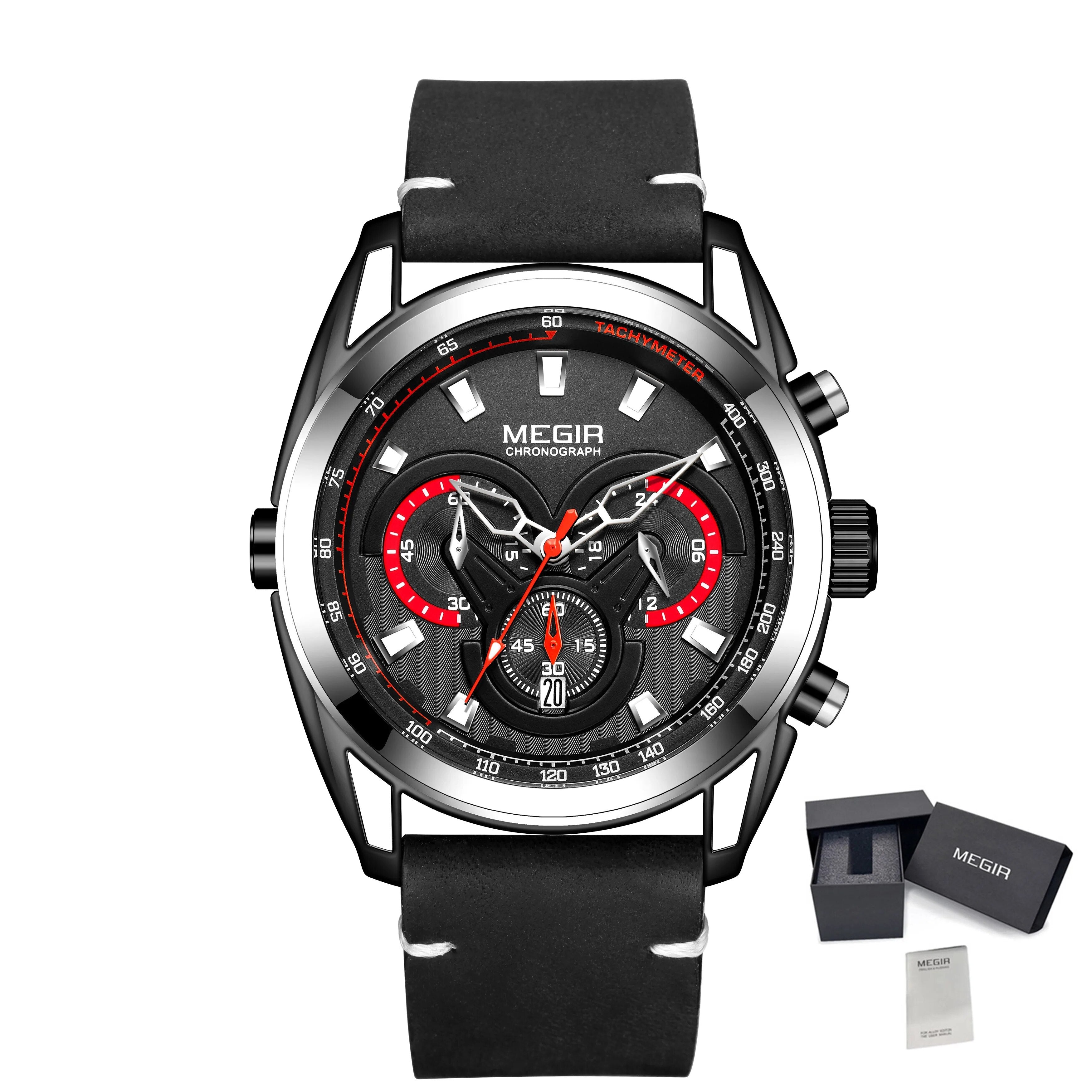 MEGIR Top Brand Luxury Men's Wrist Watch Man Luminous Waterproof Sport Men Quartz Wristwatches Relogio Masculino Dropshipping-14