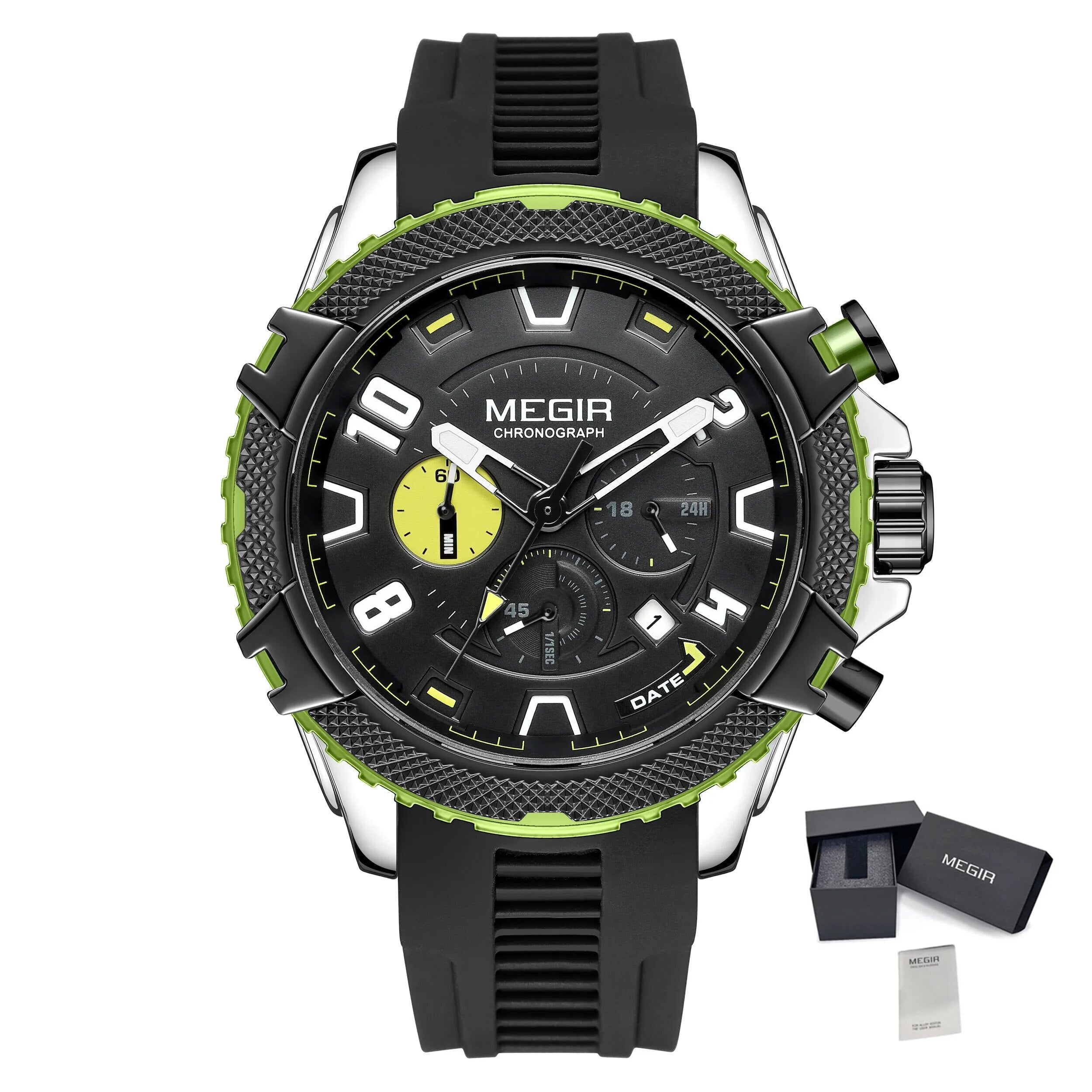 MEGIR Luxury Men's Watches Fashion Sport Quartz Watch Waterproof Date Chronograph Military Wristwatches Clock Reloj Hombre 2200-18