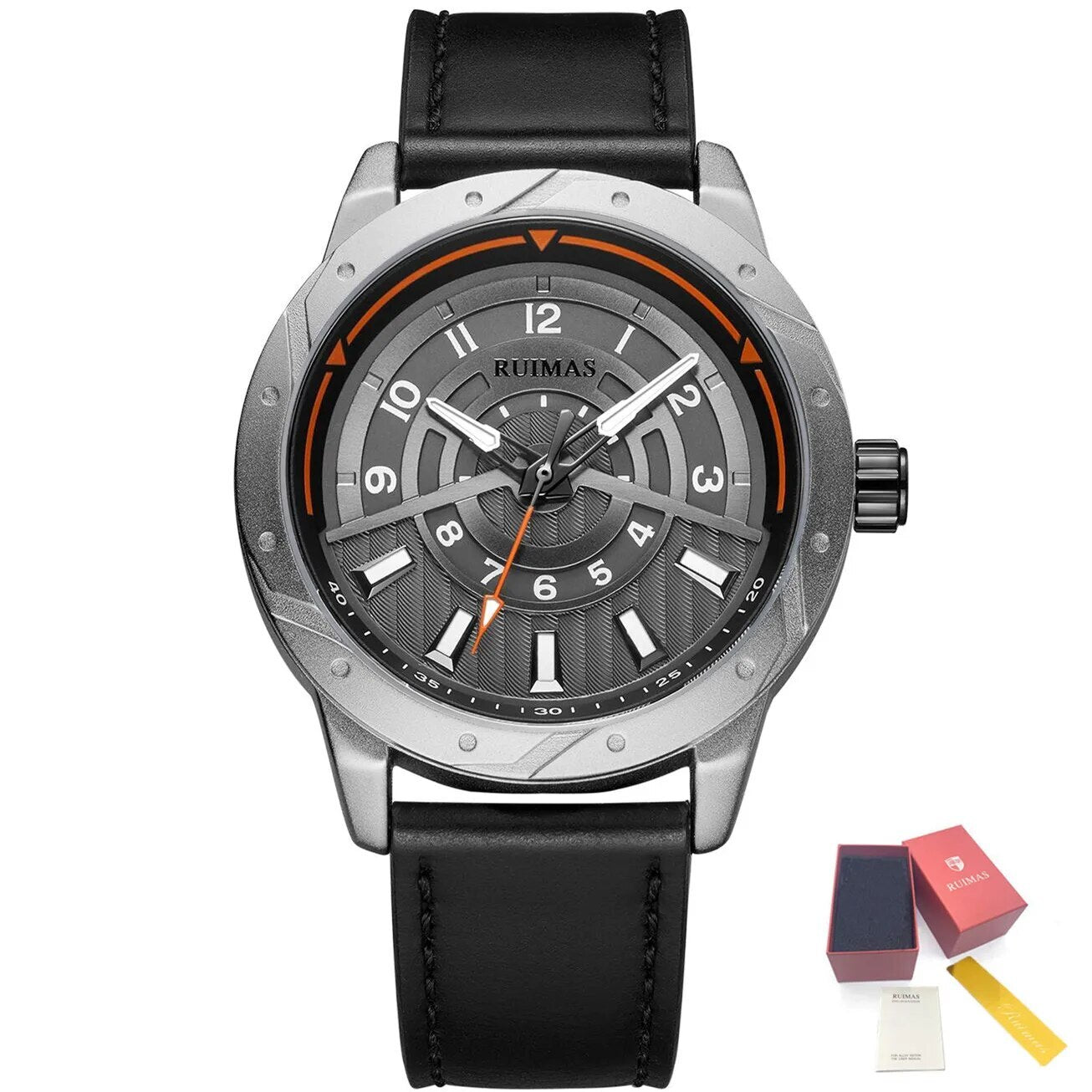 RUIMAS Men Wristwatch Luxury Leather Sports Military Wrist Watches Waterproof Large Dial Casual Quartz Clock Relogio Masculino-15