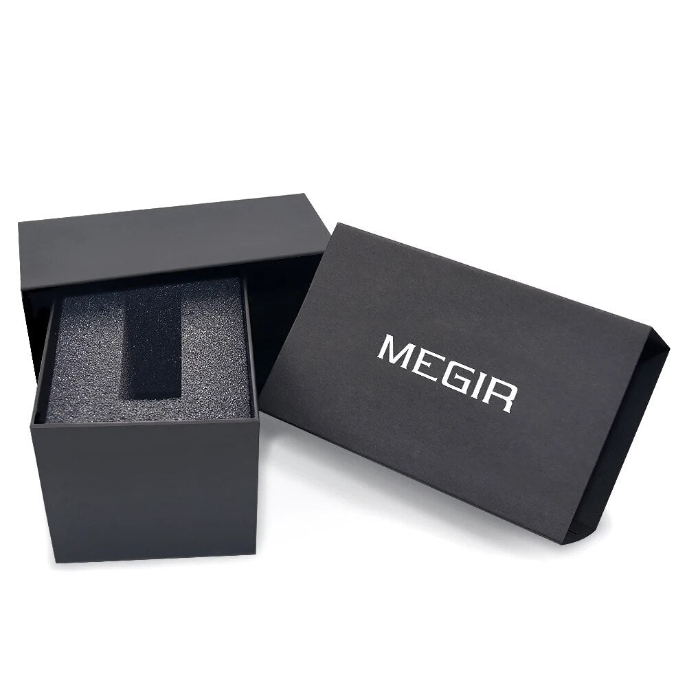 Megir Watch Box Original Fashion Sport Watches Retail Package Box Case for MEGIR Watch Accessories-0