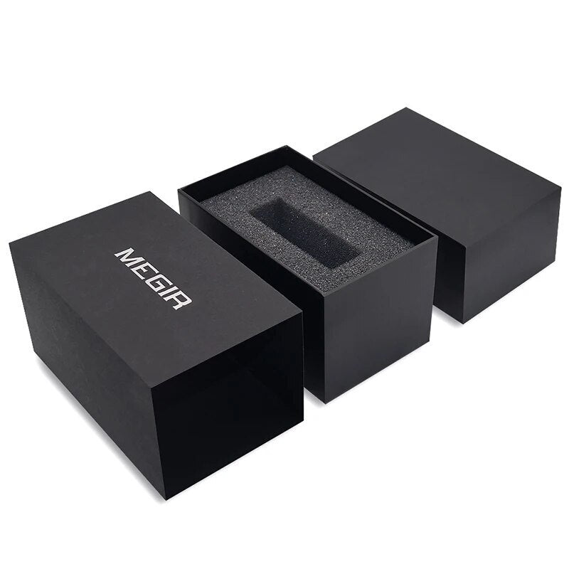 Megir Watch Box Original Fashion Sport Watches Retail Package Box Case for MEGIR Watch Accessories-4