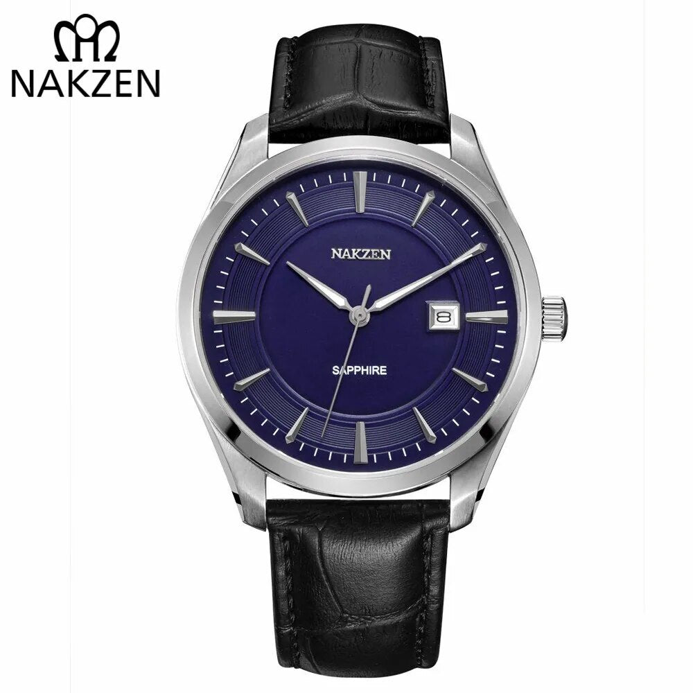 NAKZEN Mens wrist Watches Top Luxury Brand Quartz Watch Casual Leather Sports Wristwatch Homme Male Clock Relogio Masculino-7