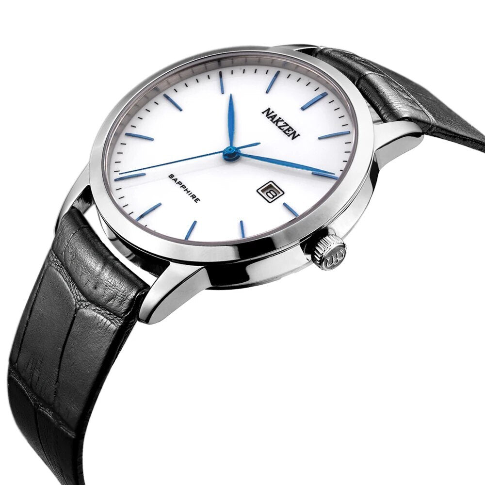 NAKZEN Top Brand Mens Quartz watch Waterproof Luminous Sapphire Crystal Mirror Classic Watches Male Electronic Wristwatch Clock-4