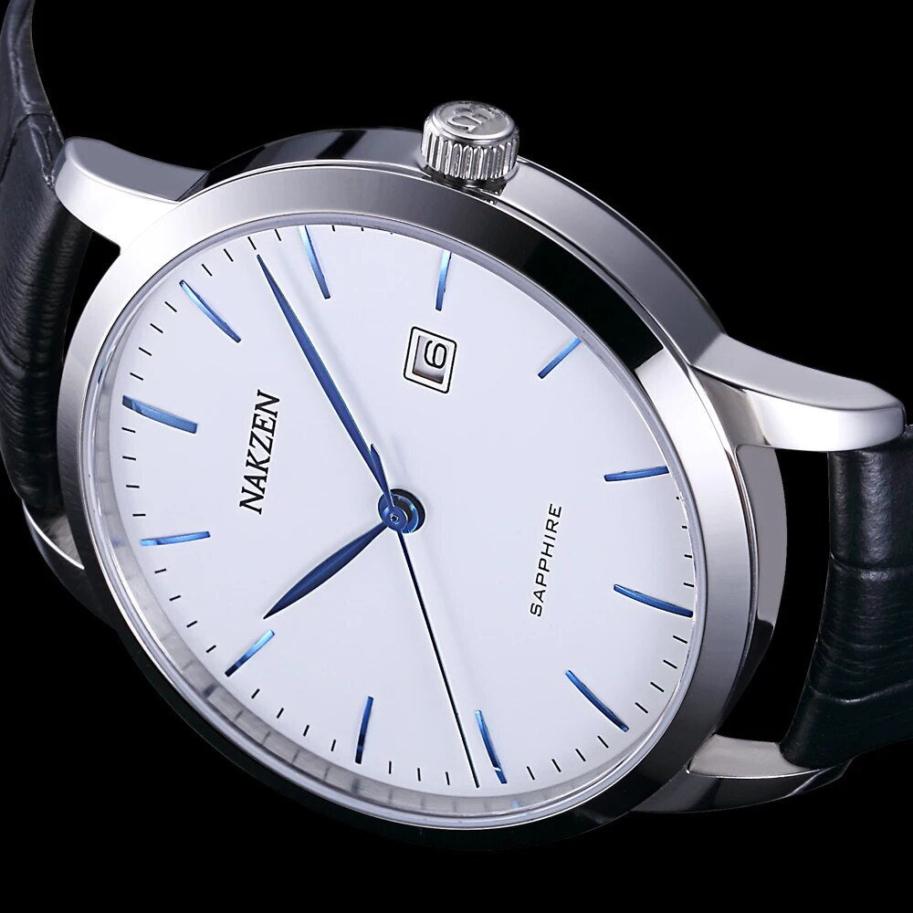 NAKZEN Top Brand Mens Quartz watch Waterproof Luminous Sapphire Crystal Mirror Classic Watches Male Electronic Wristwatch Clock-3