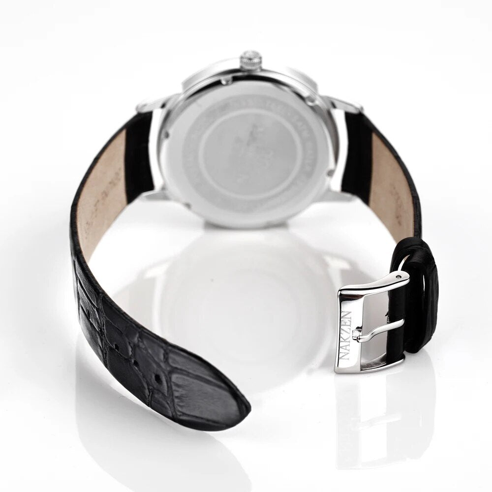 NAKZEN Top Brand Mens Quartz watch Waterproof Luminous Sapphire Crystal Mirror Classic Watches Male Electronic Wristwatch Clock-5