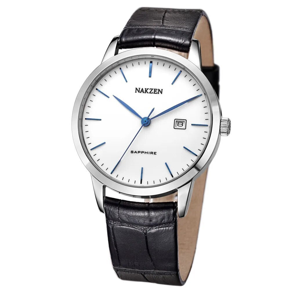 NAKZEN Top Brand Mens Quartz watch Waterproof Luminous Sapphire Crystal Mirror Classic Watches Male Electronic Wristwatch Clock-7