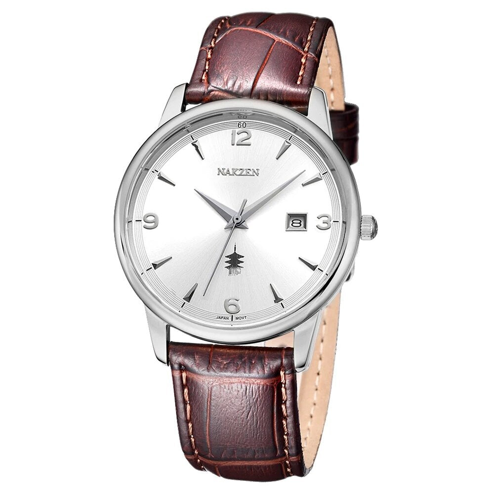 NAKZEN New Fashion Mens Watches Stainless Steel Top Brand Date Clock Waterproof Luxury Sports Quartz Watch Men Relogio Masculino-10