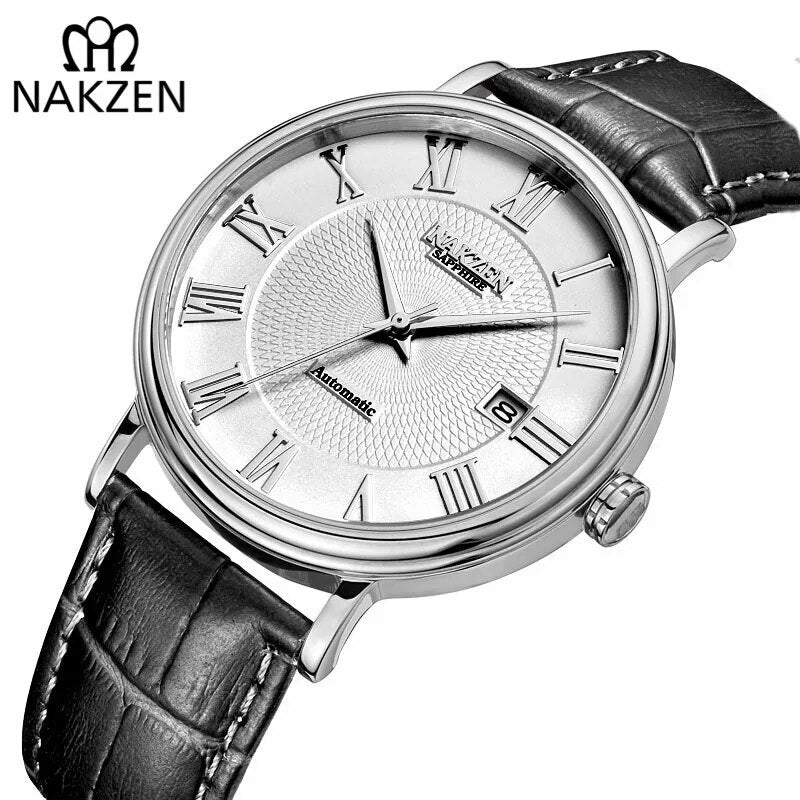 NAKZEN Miyota 9015 Automatic Mechanical Men Watch 2019 Hot Wrist Brand Luxury Sapphire glass Wristwatch Clock Relogio Masculino-0