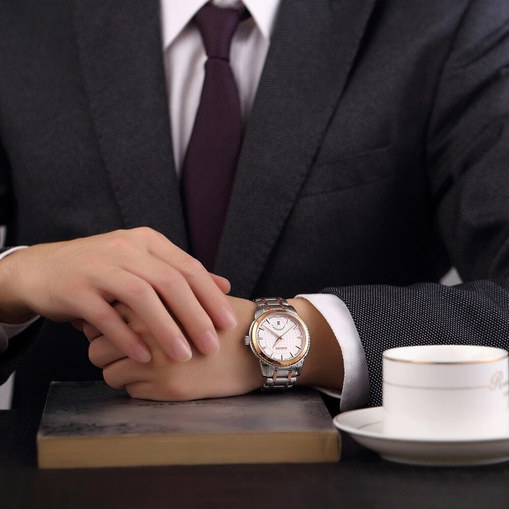 NAKZEN Men Business Mechanical Watch Men's Automatic Miyota 8215 Movt Diamond Watches Sapphire Wrist Watch Waterproof Clock-5