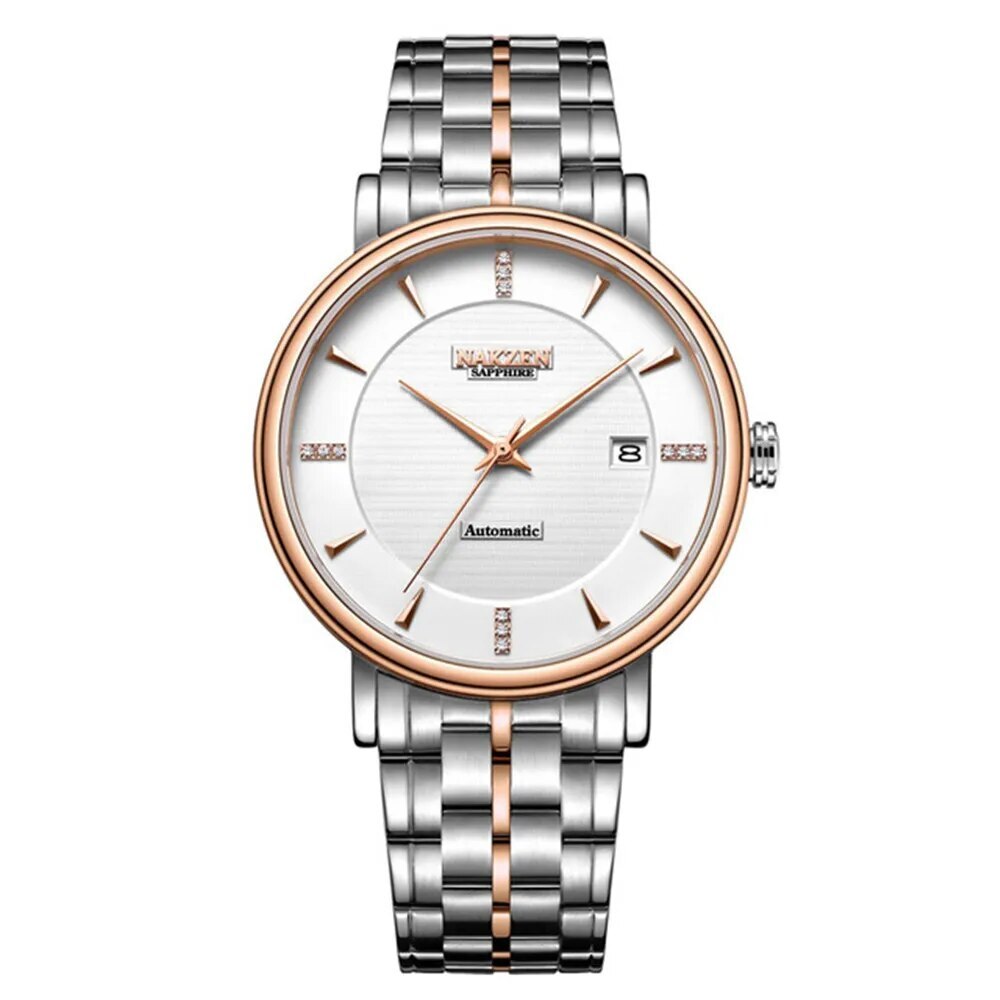 NAKZEN Men Business Wristwatch Brand Luxury Diamond Automatic Mechanical Watches Relogio Masculino Japanese movement Miyota 9015-2