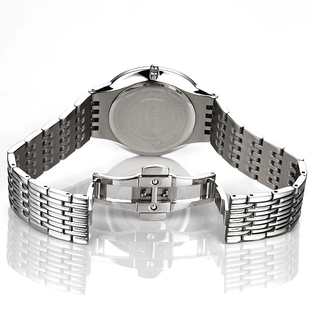 NAKZEN Commerce Diamond Men Watch Famous Luxury Brand Sapphire Watches Men's Stainless Steel Simple Black Gold Watch Male Clock-5