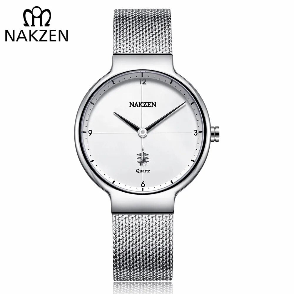 NAKZEN Women Fashion Casual Ultra Thin Quartz Watches Top Brand Luxury Waterproof Ladies Female Wrist Watch Relogio Masculino-0