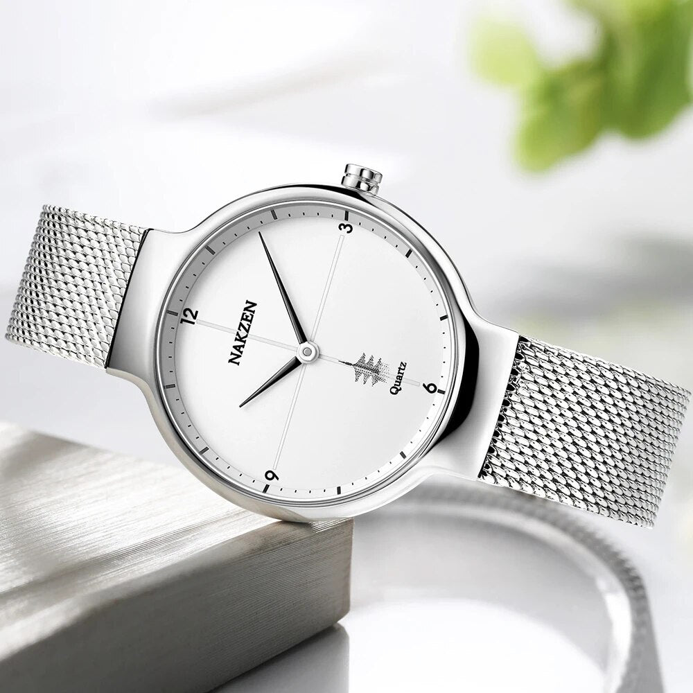 NAKZEN Women Fashion Casual Ultra Thin Quartz Watches Top Brand Luxury Waterproof Ladies Female Wrist Watch Relogio Masculino-1