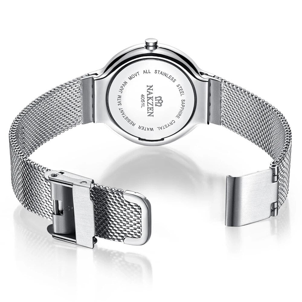 NAKZEN Women Fashion Casual Ultra Thin Quartz Watches Top Brand Luxury Waterproof Ladies Female Wrist Watch Relogio Masculino-4
