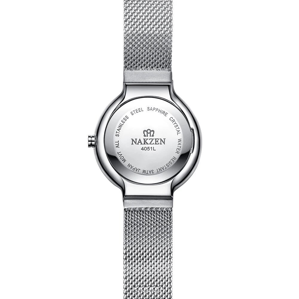 NAKZEN Women Fashion Casual Ultra Thin Quartz Watches Top Brand Luxury Waterproof Ladies Female Wrist Watch Relogio Masculino-5