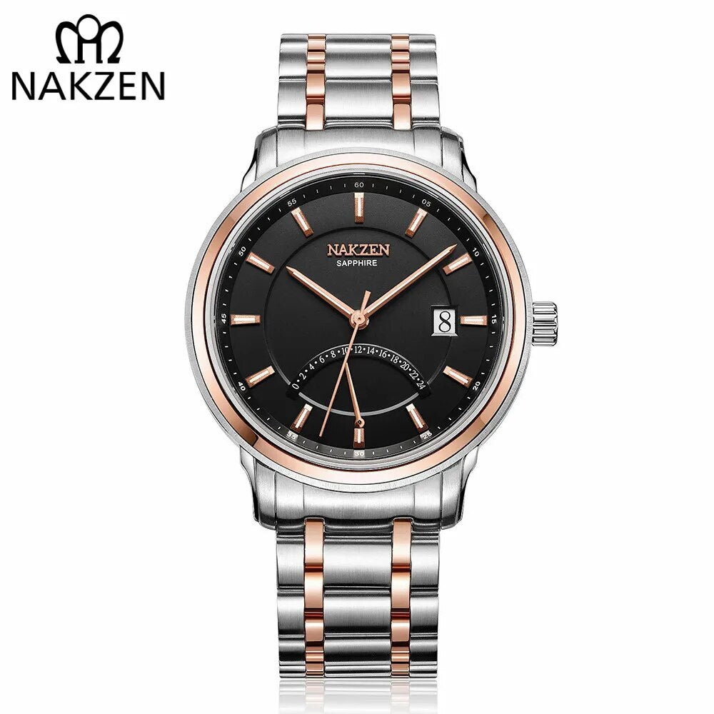 NAKZEN Luxury Brand Chronograph Men Sports Watches Man Quartz Wristwatch Male Calendar Waterproof Watch Clock Relogio Masculino-0