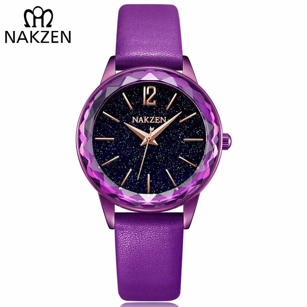 NAKZEN Dress Women Quartz Watches Minimalism Starry sky Magnet Buckle Fashion Wristwatch Waterproof Roman Numeral reloj mujer-6