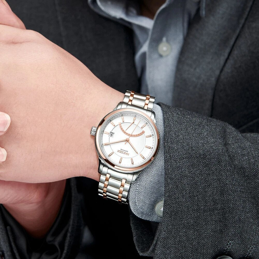 NAKZEN Luxury Brand Chronograph Men Sports Watches Man Quartz Wristwatch Male Calendar Waterproof Watch Clock Relogio Masculino-5