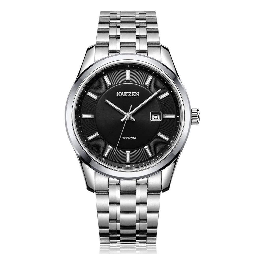 NAKZEN Top Brand Men Watch Hour Calendar Display Quartz Watches Genuine Waterproof Wristwatch Male clock Gift Relogio Masculinoc-6