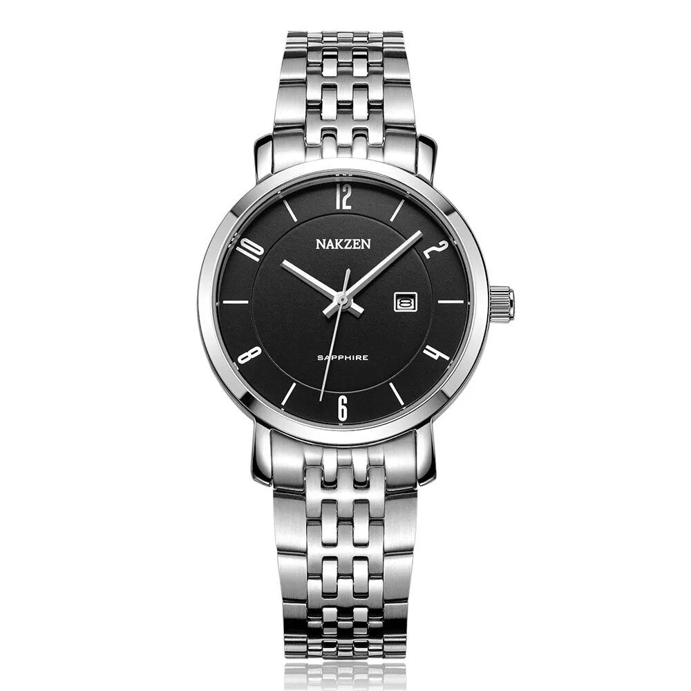 NAKZEN Luxury Tops Brand Women Quartz Wrist watch Ladies Full Steel Waterproof Watches Female Sapphire Designer Dress Watches-6