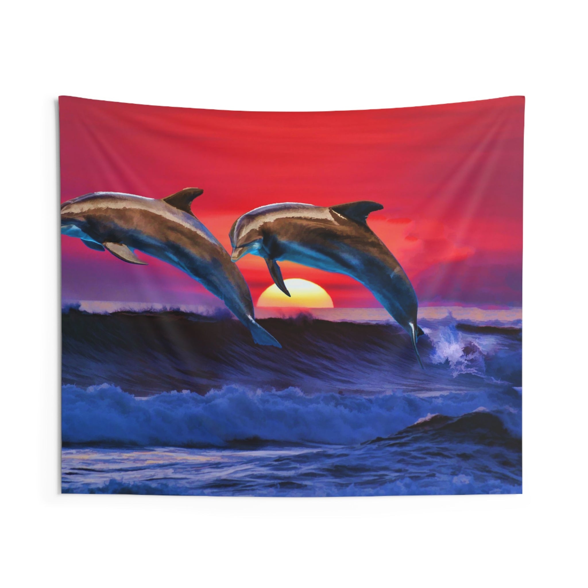 Sunrise Dolphin Tapestry-0